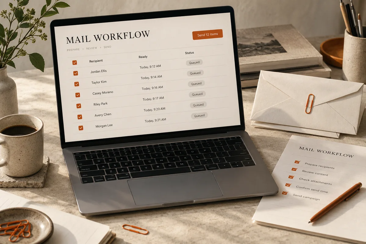 Mail workflow